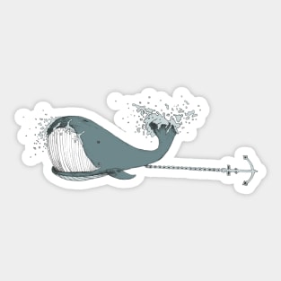 Whale splash Sticker